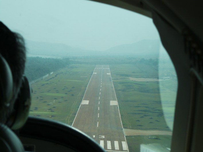 Approach to land at JSW Vijayanagar Airport (Karntaka)