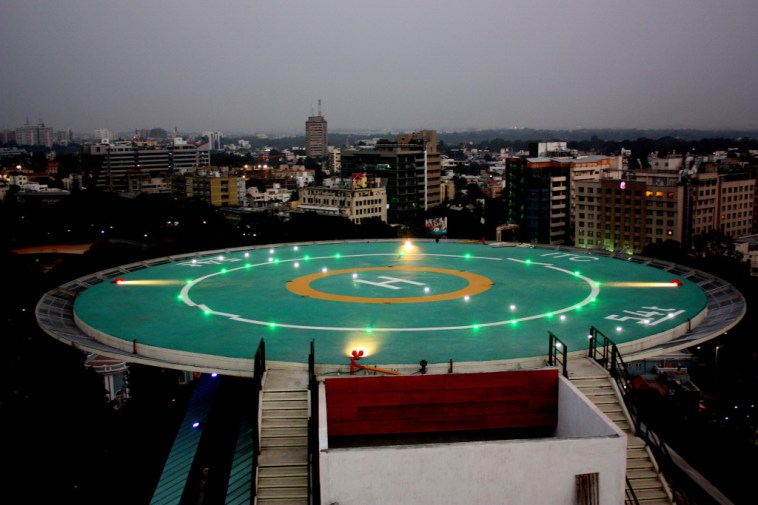 ITC Gardenia Helipad for Night Landing