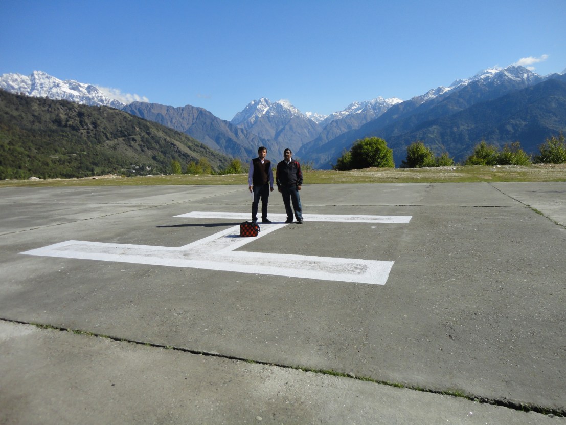 Munsiary Site in Uttarakhand. 60 such helipad sites are being developed and made Operational by Uttarakhand Govt.